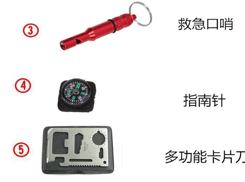Survival Tool Box Emergency Kit Multi-functional Set Equipment SOS Field Survival Self-Help Box Outdoor Saw Cutter
