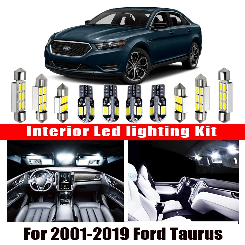 Для 2001 2019 Ford taulus белые автомобильные аксессуары Canbus безошибочная светодиодная