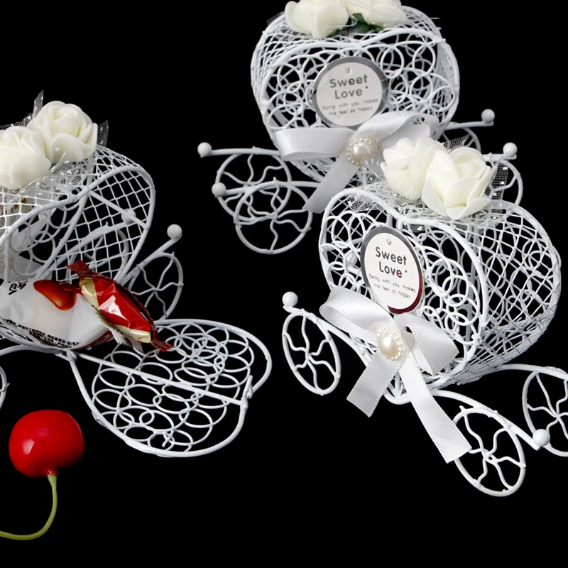 Коробочка для конфет из кованого железа с каретой Золушки коробки шоколада 5 шт. |