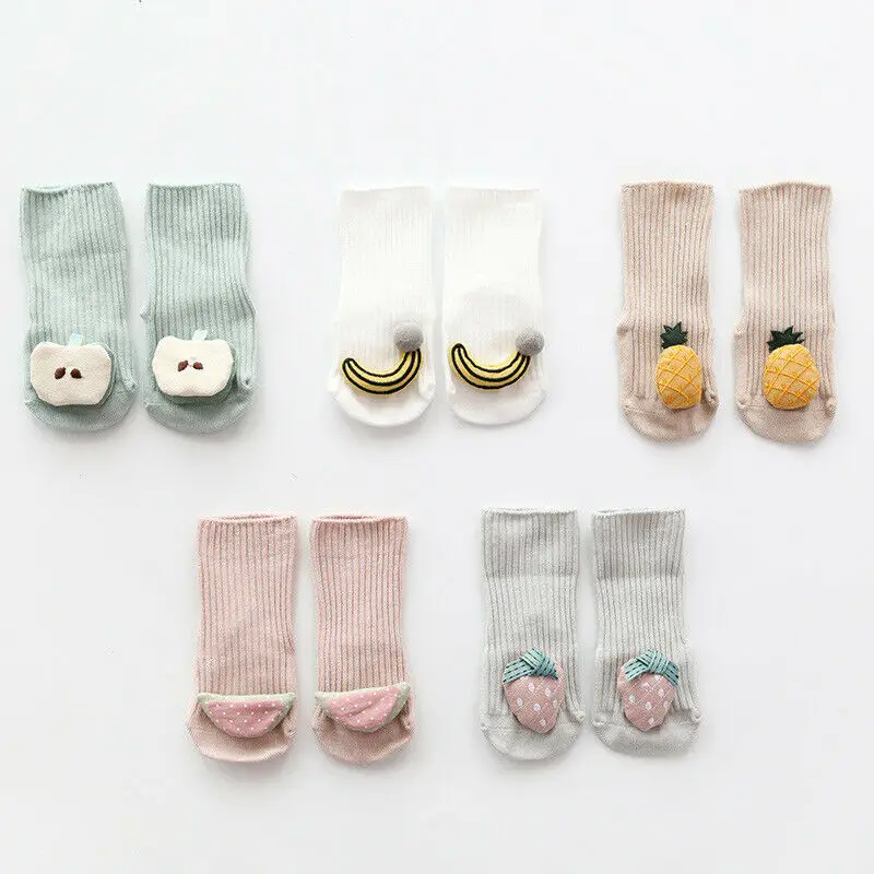 Emmababy, модные теплые нескользящие носки под сапоги для малышей теплая обувь с рисунком для маленьких девочек Нескользящие тапочки для детей от 0 до 18 месяцев