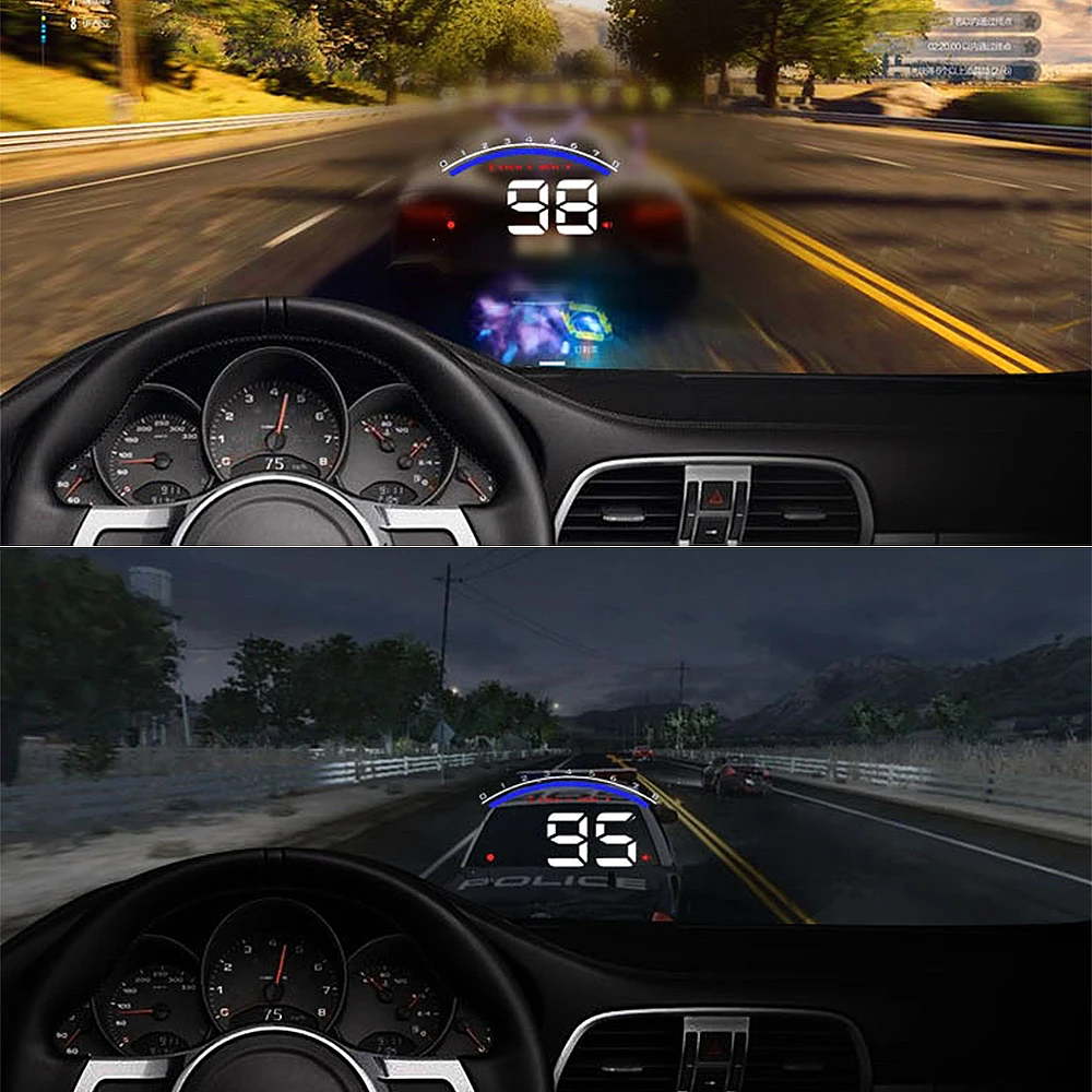 LEEPEE Автомобильный дисплей M6 HUD Цифровой Автомобильный спидометр OBD2 с противоскользящей накладкой для стайлинга автомобиля 3," экран