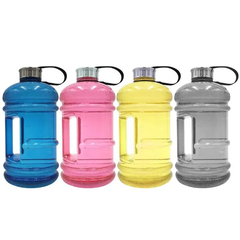 2.2L большая емкость бутылка для воды PETG BPA бесплатно ручка чайник питьевая бутылка для спортзала Фитнес Спорт на открытом воздухе Туризм Бег