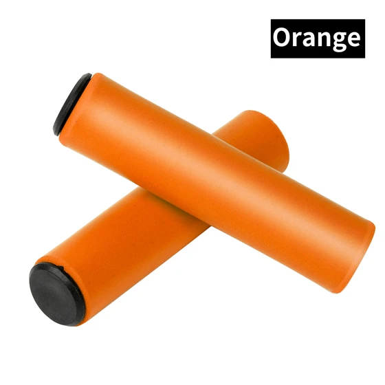 Orange Западные велосипедные Упоры для рук на руль велосипеда силиконовая губка MTB дорожный велосипед Руль мягкая противоскользящая амортизирующая самокат ручки для велосипеда - Цвет: Orange