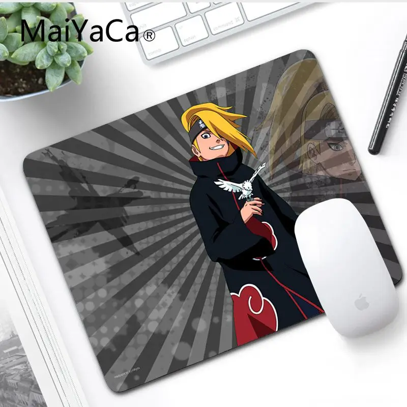 No LockEdge 25x29cm MaiYaCa Deidara офисные мыши геймер силиконовый коврик для мыши большой шкафчик Коврик Для Мыши Компьютерный коврик для ПК игровой коврик для мыши - Цвет: No LockEdge 25x29cm