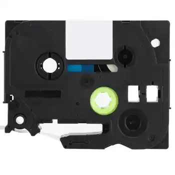 

Printing Ribbons Print Label Ribbon for Brother Compatible for TZe Labeler White on Silver Ribbon 12mm Print Label Ribbon