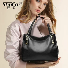 Сумка на плечо из натуральной кожи для женщин, сумки, женская сумка через плечо, модная женская сумка, вместительная сумка