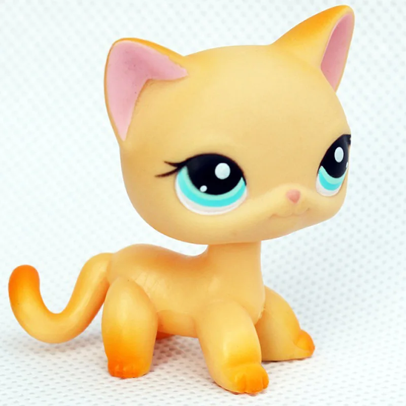 339 Лпс стоячки кошки игрушки Lps кошка Редкие игрушки для питомцев мини подставки короткие волосы котенок старые Фигурки Коллекция оригинальные маленькие животные - Цвет: 339