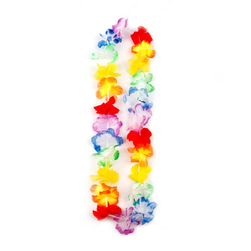 DIY Подарочные украшения Гавайские части Leis гирлянда искусственное ожерелье Гавайские цветы Leis пляж забавные короны вечерние принадлежности 1-10 шт