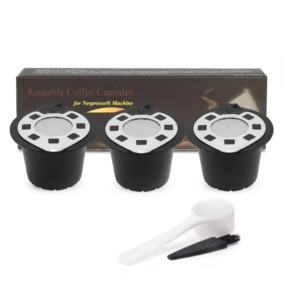 3X Chrome plated Капсула Nespresso reutilable Inox 2 в 1 использование Nespresso многоразовая капсула Crema Espresso многоразовая Nespresso - Цвет: 3X Chrome plated