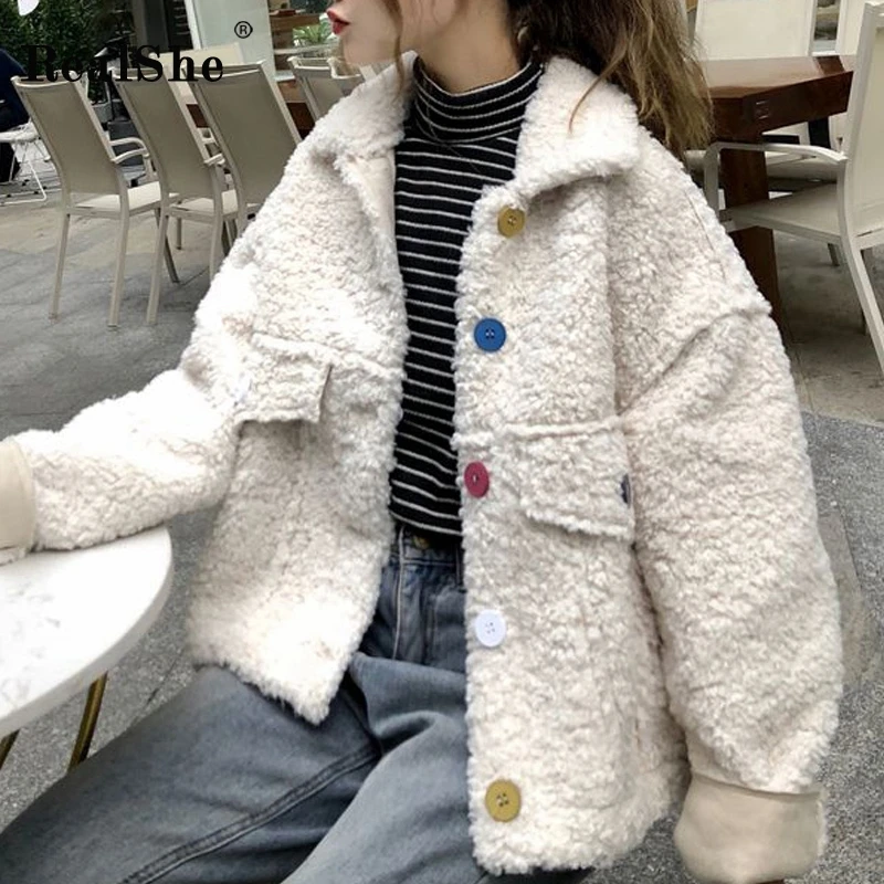 RealShe зимнее шерстяное пальто Lepal длинный рукав пуговицы карманы и куртки для