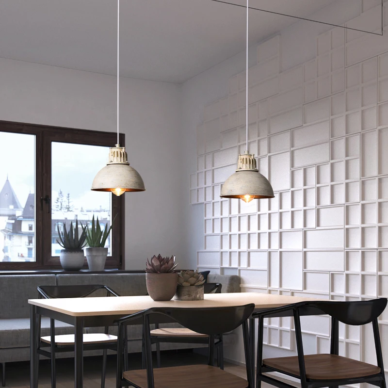 High Quality Modern Indoor Vintage Loft Led Light Lamp Lustre Pendente kitchen chandelier