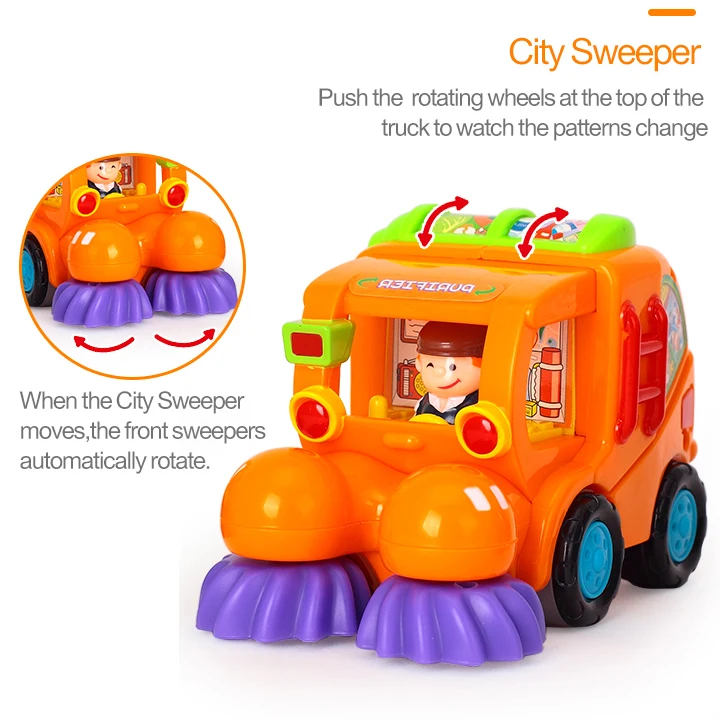 HOLA игрушки 386 Детские игрушки Push& Go фрикционные игрушечные грузовики детские игрушки для ролевых игр