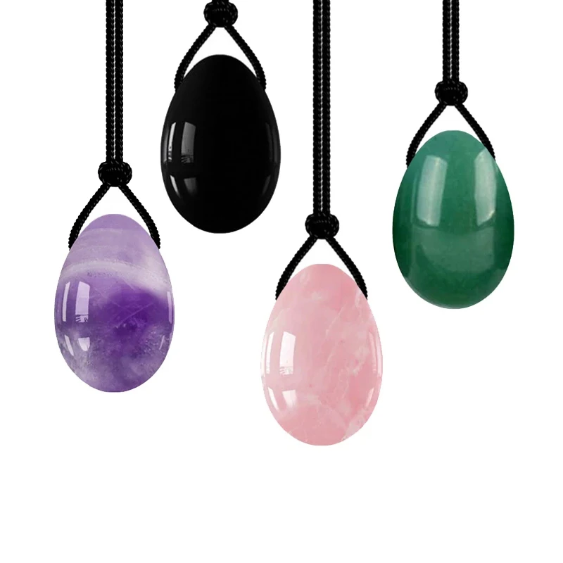 Набор яиц для массажа из натурального розового кварца|Массажные инструменты| |