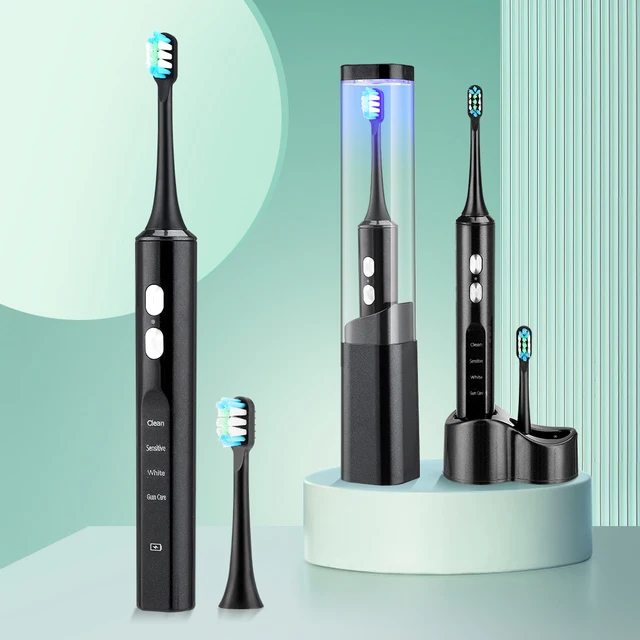 Electric Toothbrush Magnetic Induction Charging Sonic Toothbrush with UV Disinfection Box Teeth Whitening Fresh Breath Oral