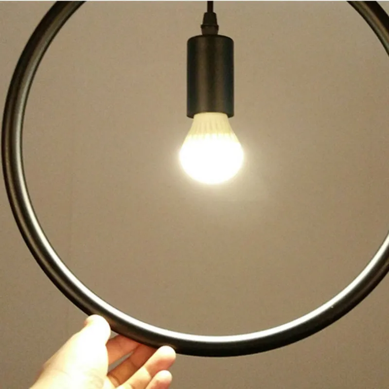 Винтажный подвесной светильник железный Геометрический s для кухни гостиной