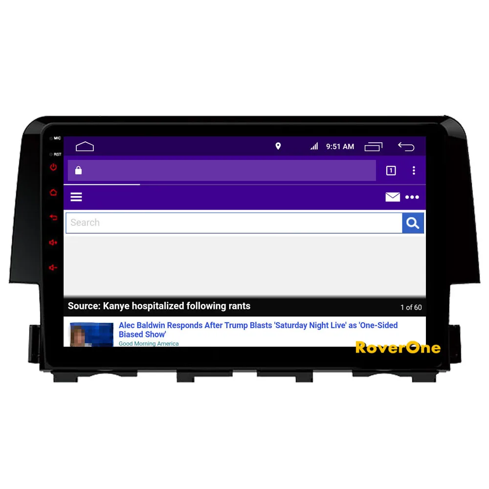 Автомобильный мультимедийный плеер для Honda Civic Android 9,0 Авторадио Bluetooth радио gps навигация DSP MirrorLink