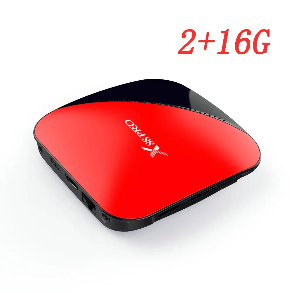 2G 16G LEMFO X88 PRO 9,0 Android tv Box 4K 2,4G/5G WiFi 4 Гб ram 64 ГБ 32 ГБ RK3318 медиаплеер Youtube Google Play Smart tv Box - Цвет: 2G 16G