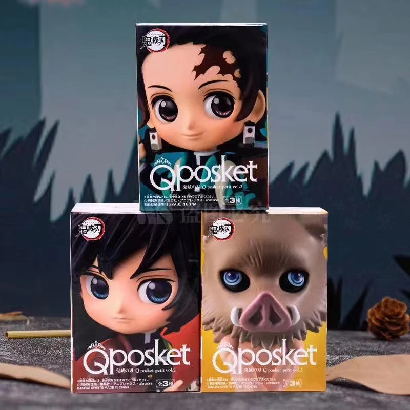 Qposket аниме Demon Slayer: Kimetsu no Yaiba милые фигурки коллекционные модели игрушки - Цвет: with retail box