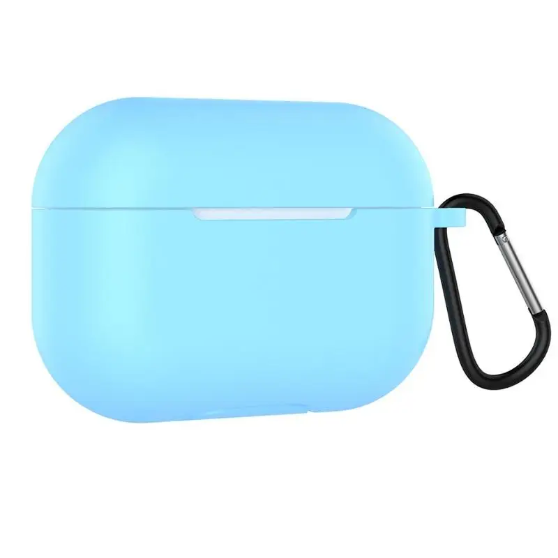 Силиконовый чехол для наушников Защитный чехол с карабином для Apple Airpods Pro высококачественный силикон для идеальной посадки