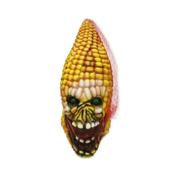 

2020 Hot deluxe novelty Halloween Costume Horror party Vegetable Head Evil latex Corn Mask