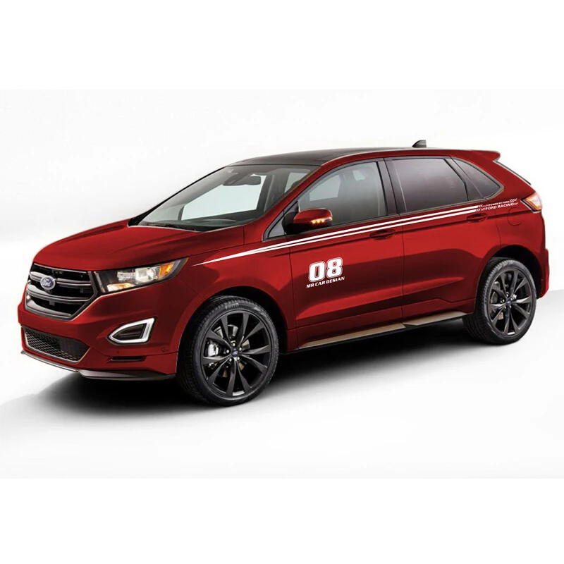 World Datong, автомобильные стильные спортивные наклейки для Ford Edge, наклейки на кузов и наклейки, авто наклейки