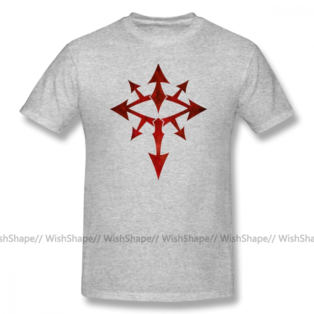 Мужская хлопковая футболка с принтом глаз Хаоса забавная графической музыкой