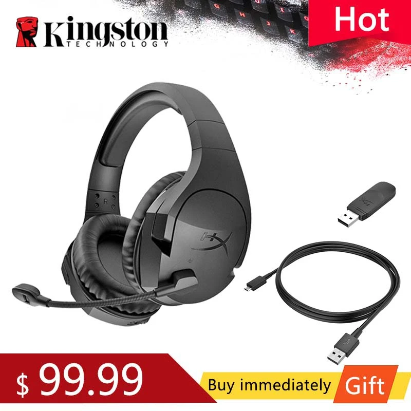 Kingston HyperX Cloud Stinger Wireless Headset Gaming With a microphone E  sports headphones for PS4 and PS4 Pro|Headphone/Headset| - AliExpress