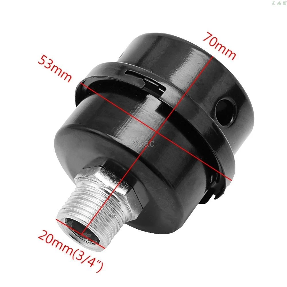 1/2" Thread Metal Air Compressor Intake Filter Noise Muffler Silencer