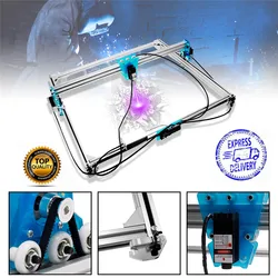 Graveur Laser CNC bleu 65x50cm, Machine à graver 3000mw, routeur à bois de bureau/Cutter + lunettes Laser 
