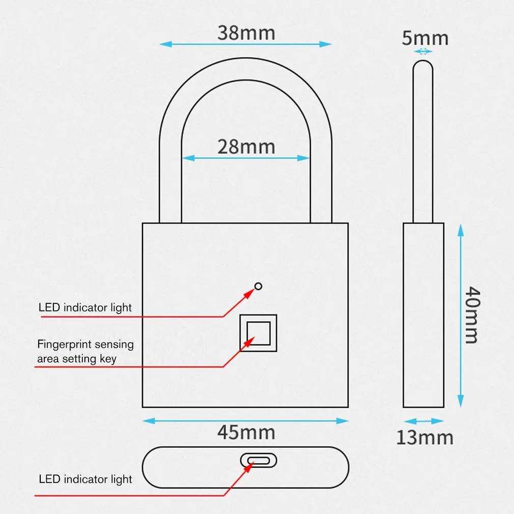 Безопасность Keyless USB Перезаряжаемый биометрический дверной замок Умный Замок быстрая разблокировка цинковый сплав металлический саморазвивающийся чип