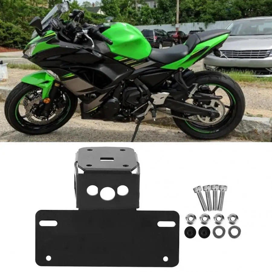 Мотоцикл короткий держатель номерного знака Кронштейн подходит для Kawasaki Z650/Ninja650 17-19 аксессуары для мотоциклов