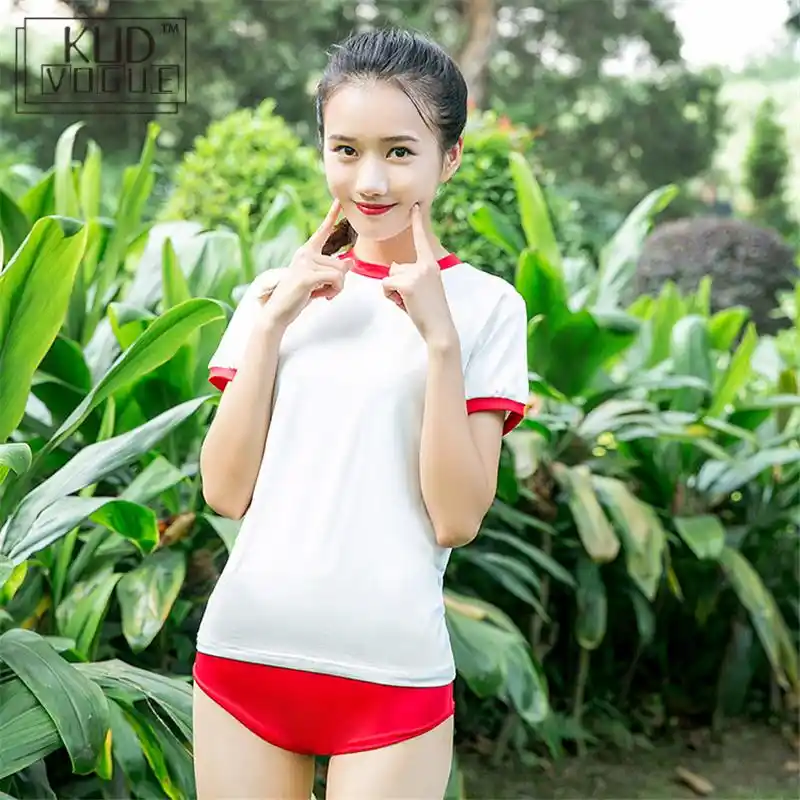 Japanese School Girls Jk Sportwear Cosplay Uniform Suit T Shirt Shorts 