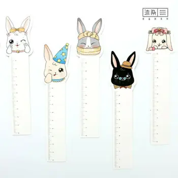 

30pcs\pack Rabbit With Rule Function Paper Bookmarks Book mark School Bookmark School Office Supplies Children Students