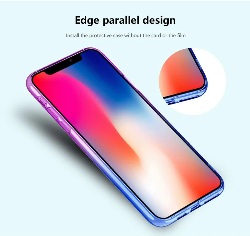 Мягкий силиконовый чехол Для Iphone 11 Pro Max 7 8 Plus 6s прозрачный градиентный узор чехол для телефона для IPhone 11 X XS 7 8 Plus 6 6s