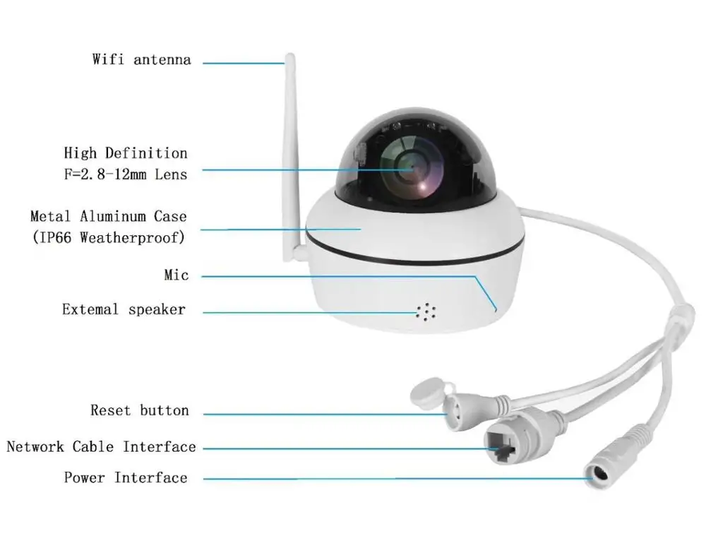 ptz 5x zoom interno exterior sem fio 05