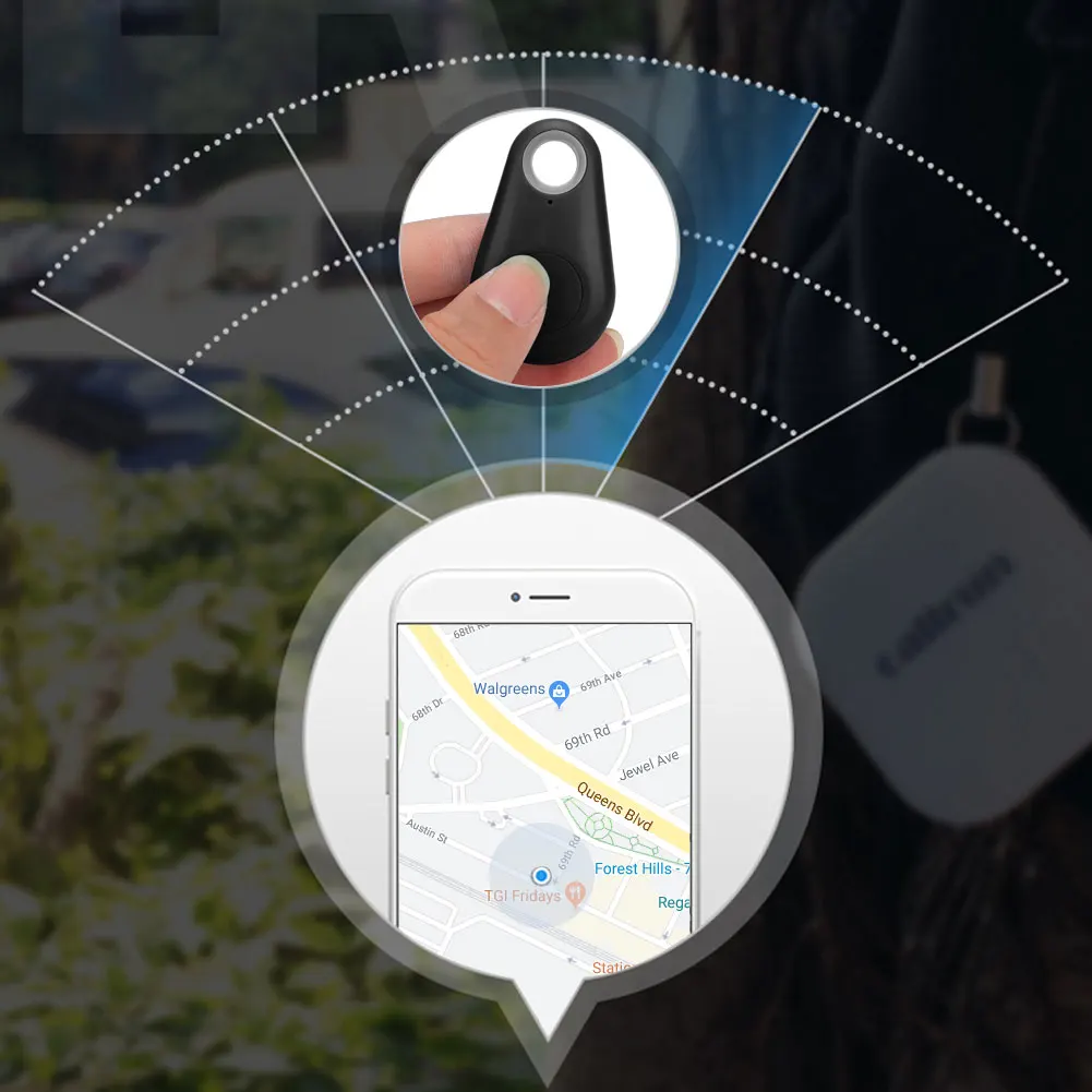 Домашние животные Смарт мини gps трекер анти-потеря Водонепроницаемый Bluetooth Tracer для домашних собак кошки ключи кошелек сумка дети трекеры Finder оборудование