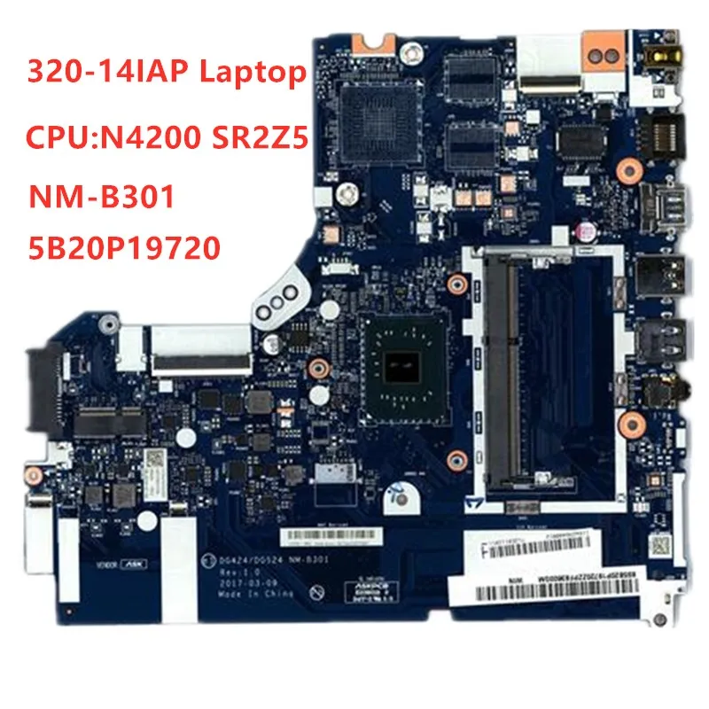Материнская плата для ноутбука Lenovo ideapad 320-14IAP материнская CPU N4200 SR2Z5 DDR3 PN: 5B20P19720 100%