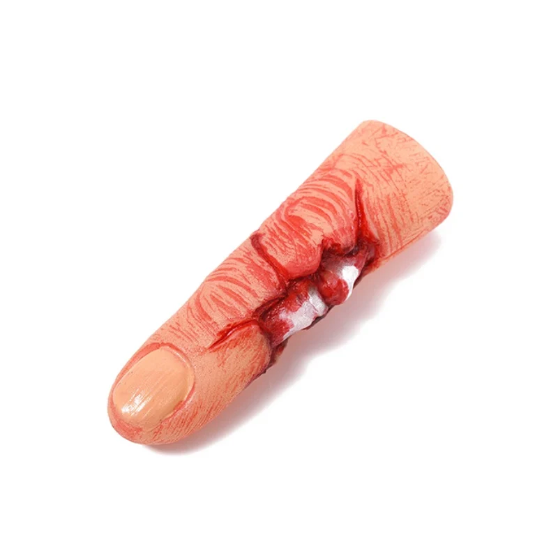 Rotten finger Halloween Realistic Broken Finger Bloody Horror Scary Cutted Fingers Prop For Haunted House Halloween Party Decoration - Color: Rotten finger