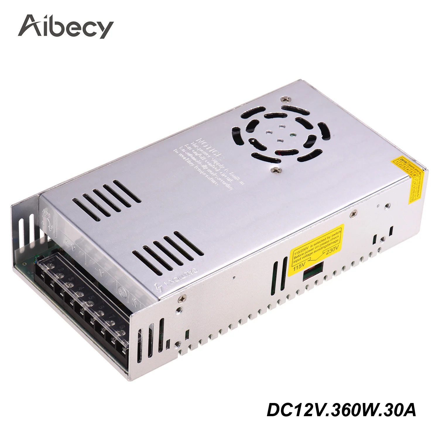 Универсальный Регулируемый импульсный источник питания Aibecy постоянный ток 12 В 360