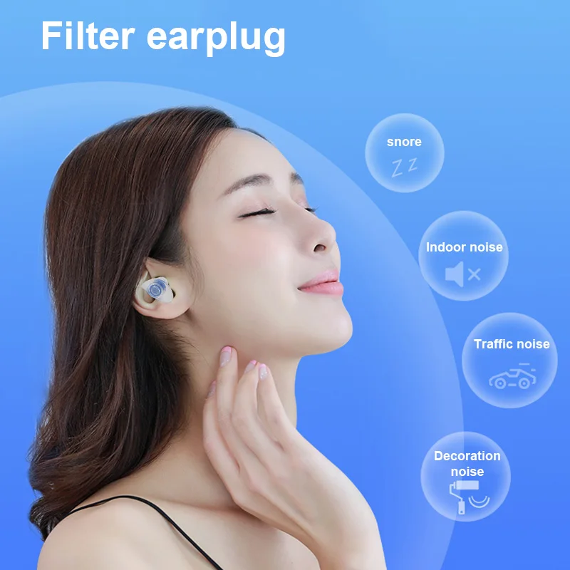 

Ear Plugs Noise Reductor Hearing Protector for Concerts Musicians Motorcycles Study Sleeping GV99