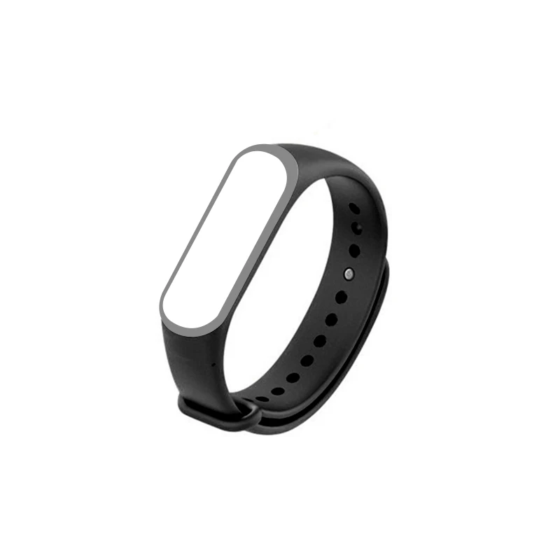 Смарт-браслет Аксессуары Браслет замена новые спортивные часы ремешок для Xiaomi Mi 4 смарт-Браслет замена силиконового запястья - Цвет: 15 black Gary