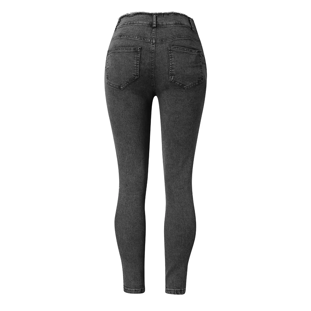 High Waist Jeans Women Streetwear Bandage Denim Plus Size Jeans Pencil Pants Skinny Jeans Woman Femme