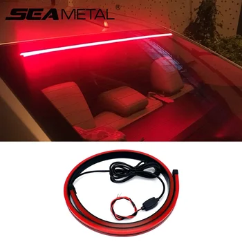 

SEAMETAL Car High Brake Lights Styling LED Flexible Strip Cars Safety Warning Signal Light Auto Stop Signal Lamp Car Accessories