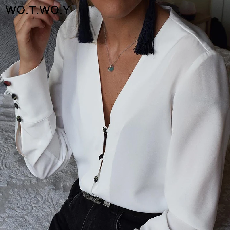 Long Sleeve Blouse Women