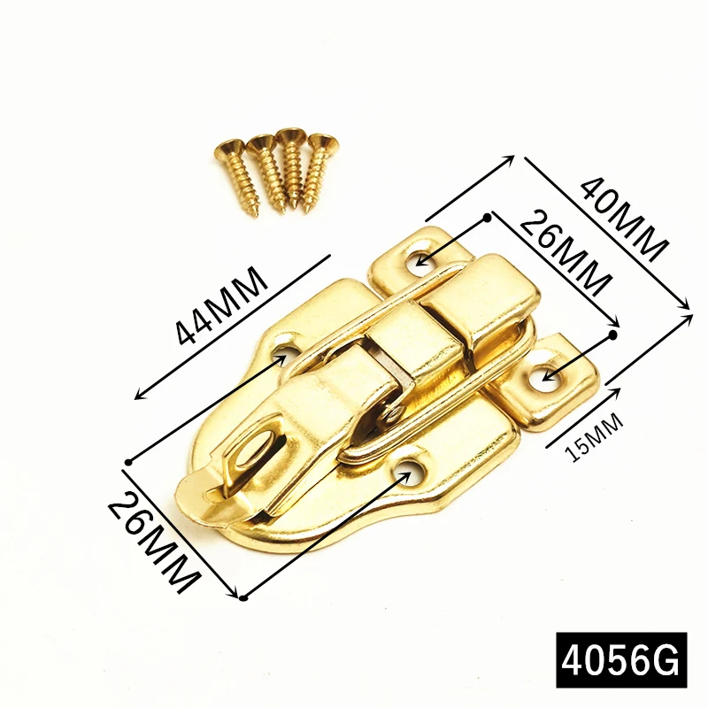 Practical Wooden Box Catch Clasp Hasp Latch Lock 2pcs Jewelry Box Suitcase Hasp Furniture Hardware Accessories With Screws