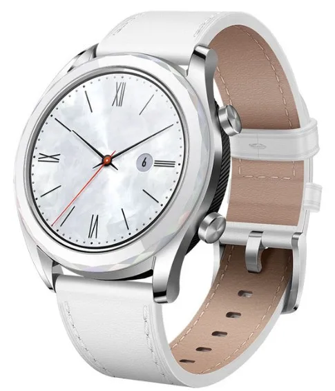 Huawei Watch GT Смарт-часы Поддержка GPS NFC 14 дней работы от аккумулятора 5 ATM водонепроницаемый телефонный Звонок трекер сердечного ритма для Android iOS - Цвет: Elegant white
