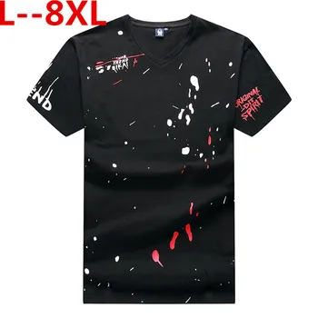 

Plus big size 10XL 8XL 6XL 5X fashion Gradient T shirt men brand clothing new design summer T-shirt male top quality cotton Tees