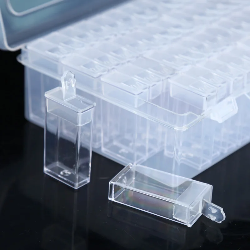 Коробка для хранения аксессуаров алмазной живописи сделай сам 42/64 коробка