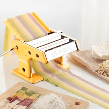 

Hifuar Noodle Pasta Maker And 90W Pasta Machine Motor Rust Proof Lasagne Spaghetti Tagliatelle Ravioli Dumpling Maker Machine