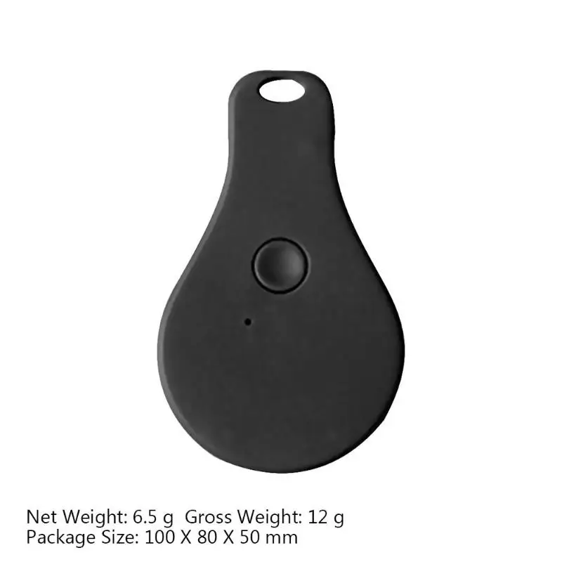 Drop-Shaped Smart Mini Bluetooth 4.0 Anti-Lost Device Disconnect Record Location Selfie Recording for Kids Pet Dog Cat Bag
